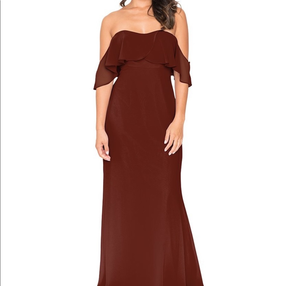 Brideside Bridesmaid Off the shoulder dress